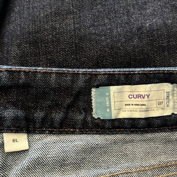 GAP Curvy Bootcut Stretch Jeans Womenβs Size 6 Long Color Atlantic Blue - Picture 4 of 5